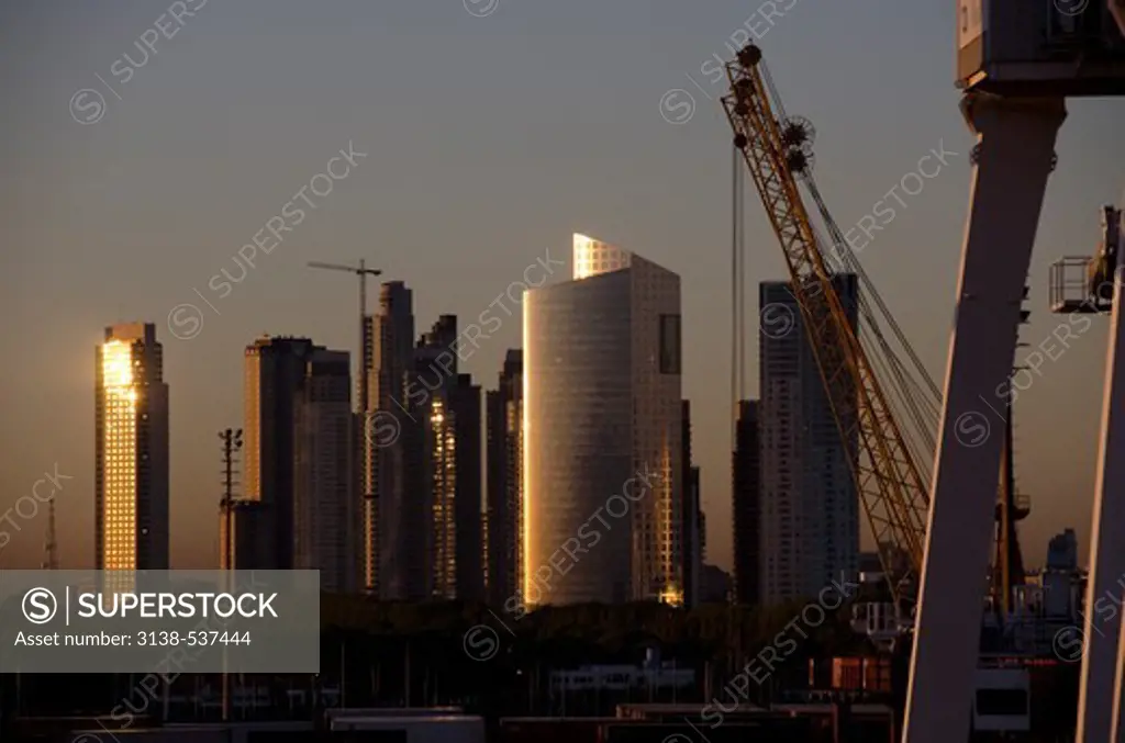 Skylines in a city, Buenos Aires, Argentina
