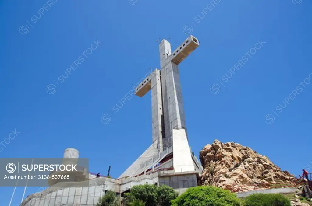 Cross on a hill, Third Millennium Cross, Coquimbo, Elqui Province, Coquimbo Region, Chile