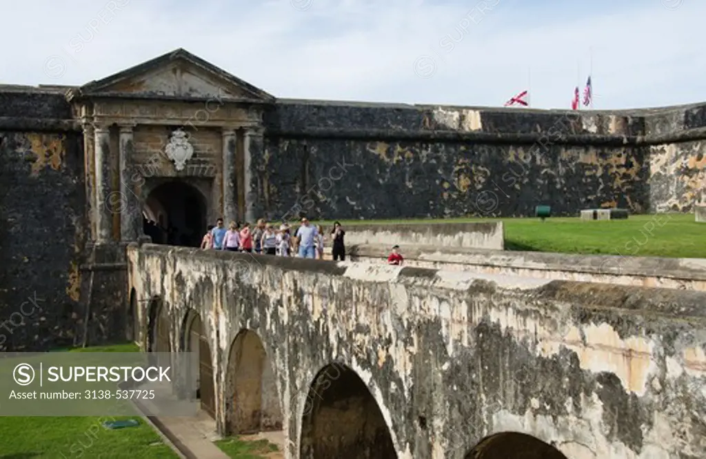 Tourists at a castle, Morro Castle, San Juan, Puerto Rico