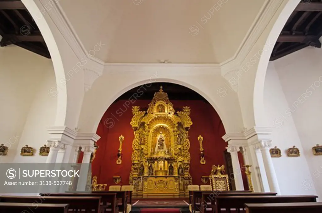 Altar in a chapel, Archbishop's Palace of Lima, Plaza-De-Armas, Lima, Peru