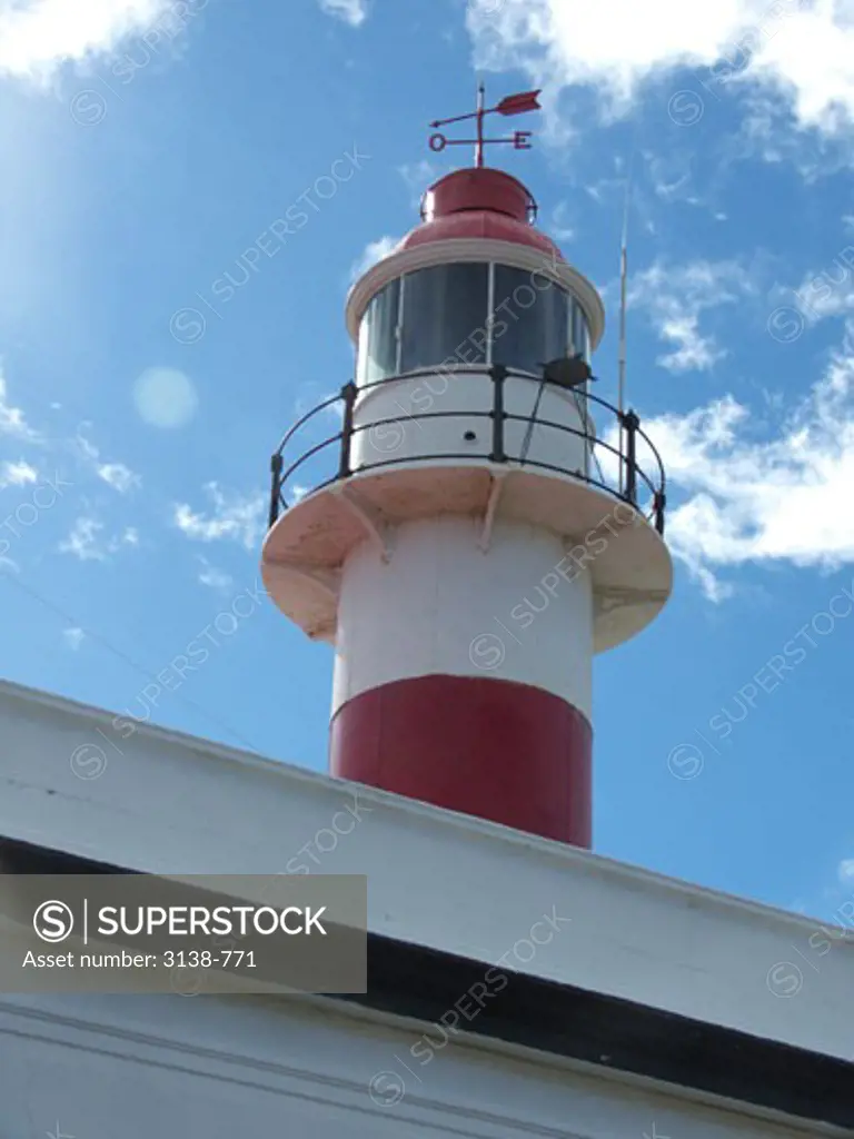 Low angle view of a lighthouse, Magdalena Island, Magellan, Punta Arenas, Patagonia, Chile