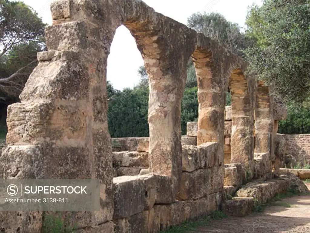 Ruins of buildings, Roman Ruins, Tipaza, Algeria