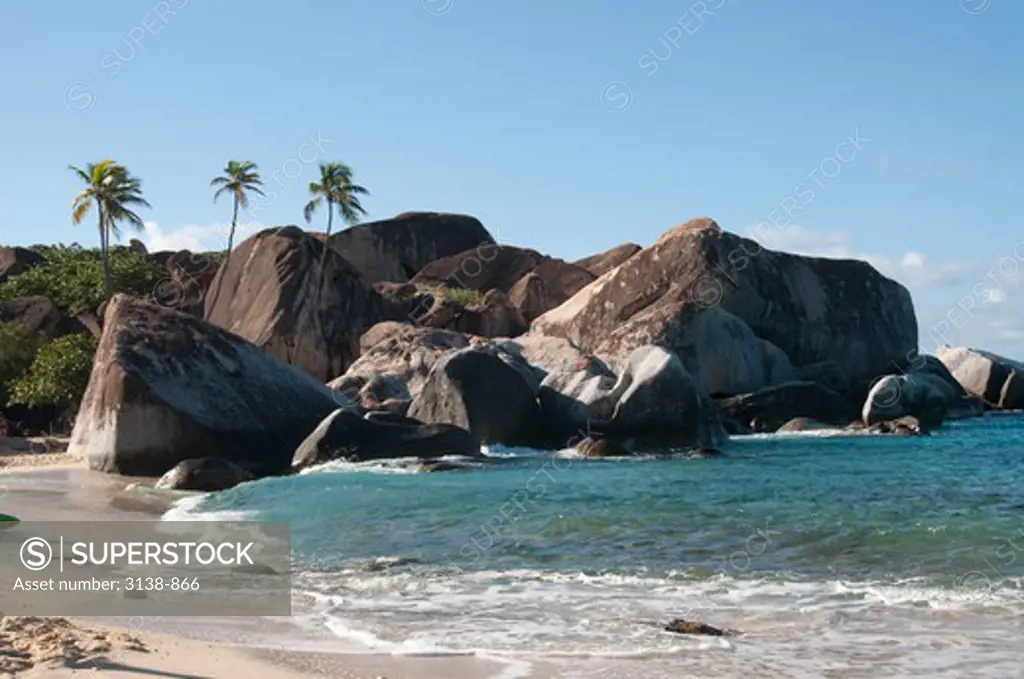 Rocks on the beach, The Baths, Virgin Gorda, British Virgin Islands