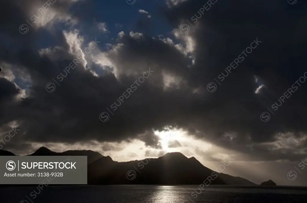 Sunrise over the sea, Roseau, Dominica