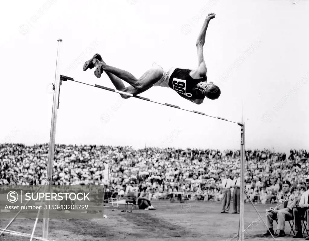Athletics, C. M. porter, high jump, 1956