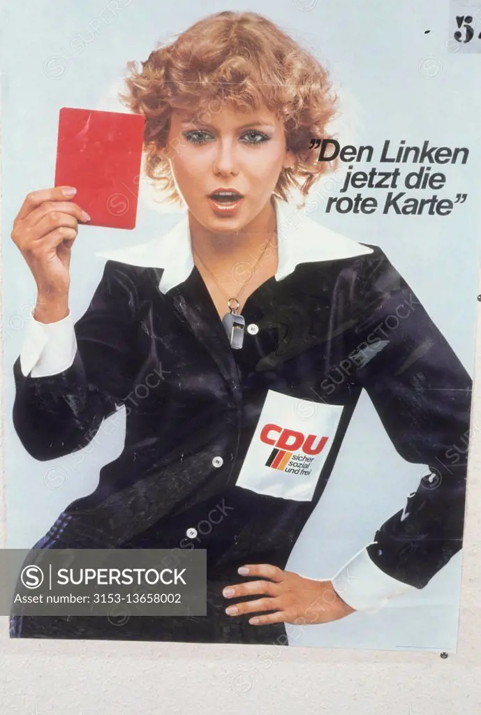 poster CDU, Christian Democratic Union of Germany
