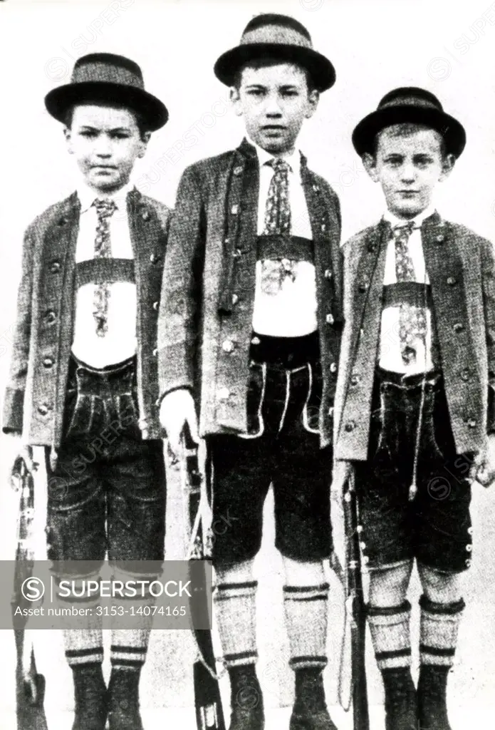 i figli di sigmund freud, oliver, martin ed ernst, 1902