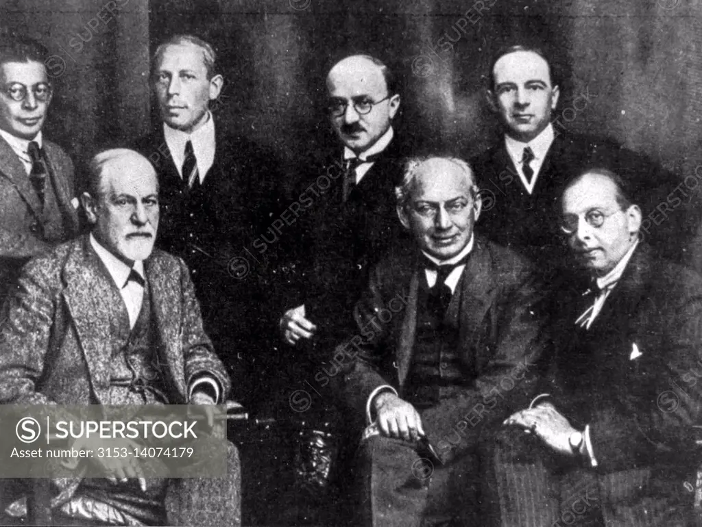 sigmund freud e il comitato segreto, rank, abraham, eitington, jones, ferenczi e sachs, 1920