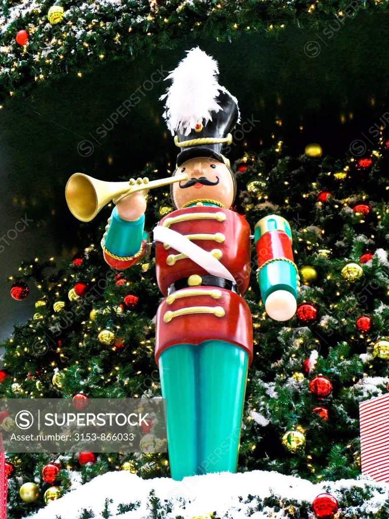 christmas tree, toy soldier