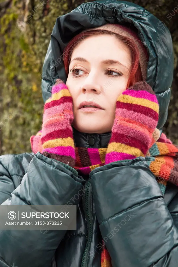 woman shivering
