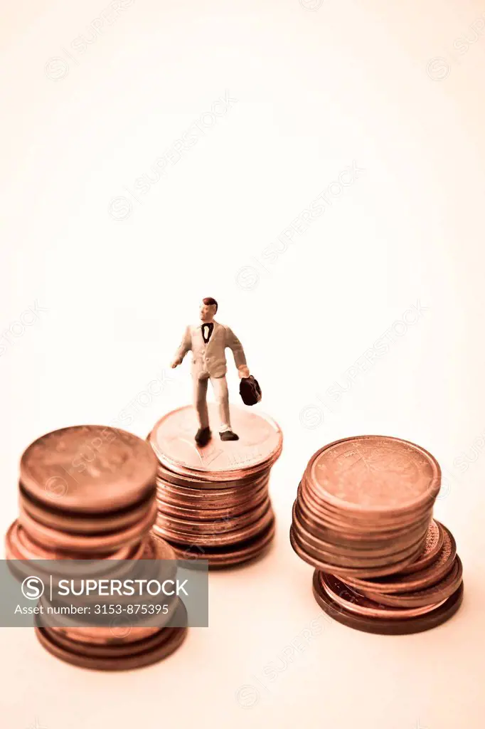 Figures of Businessmen on coins