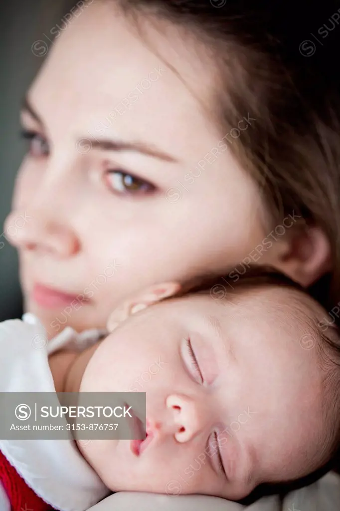 woman and newborn baby girl