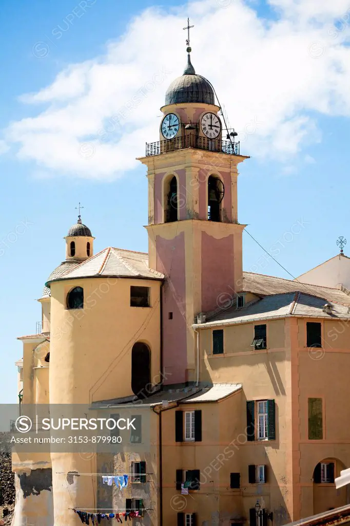 Basilica of Santa Maria Assunta, camogli, liguria italy