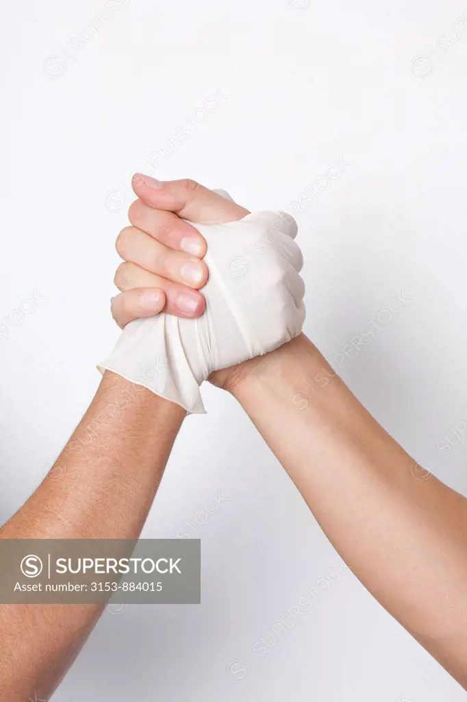 hands of doctor and patient