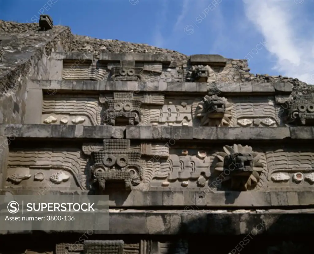 Temple of Quetzalcoatl Teotihuacan Mexico
