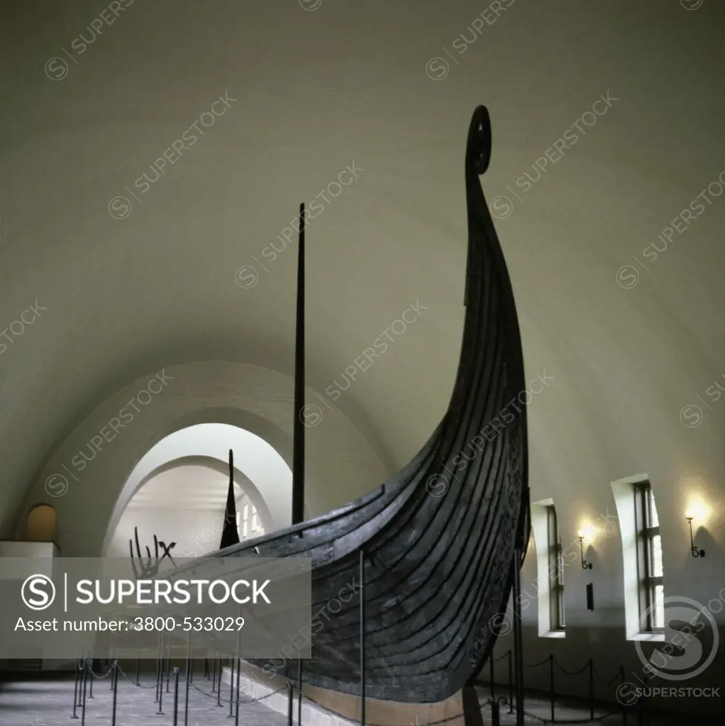 8th or 9th Century Viking Ships Oslo, Norway