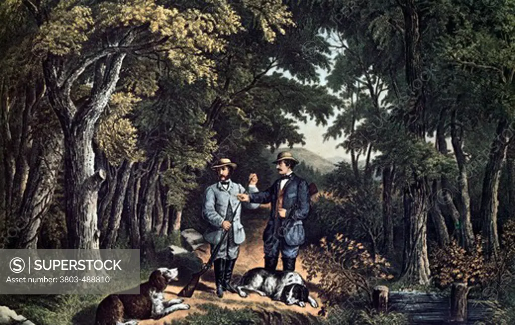 Morning in the Woods, from Currier & Ives, Active 1857-1907