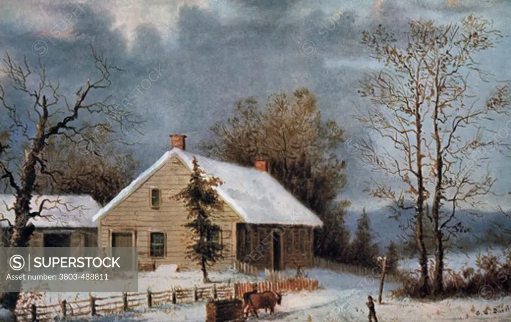 Winter Wood  Currier & Ives(1834-1907 American)  
