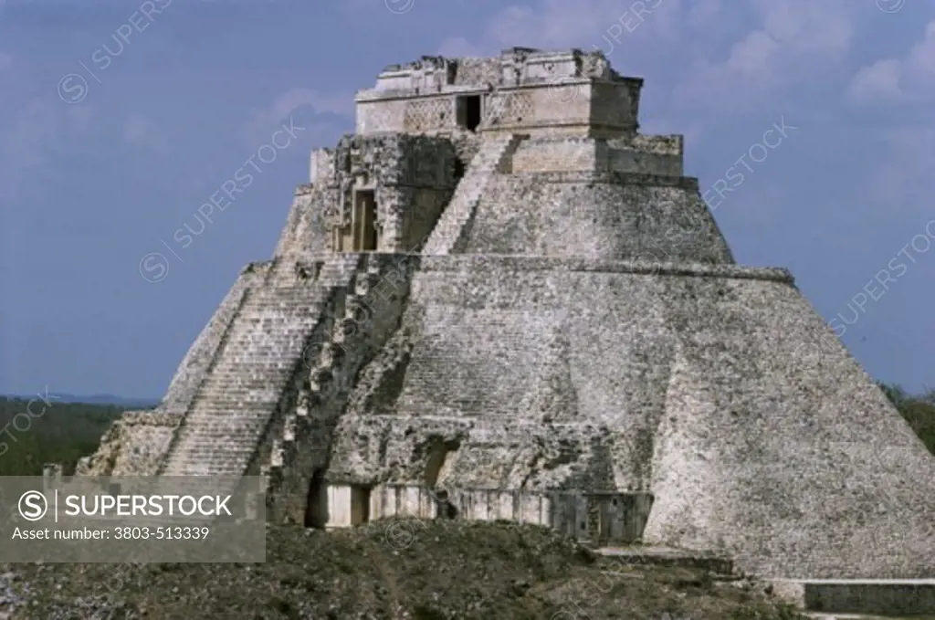 Pyramid of the Magician Uxmal (Mayan) Yucatan Mexico