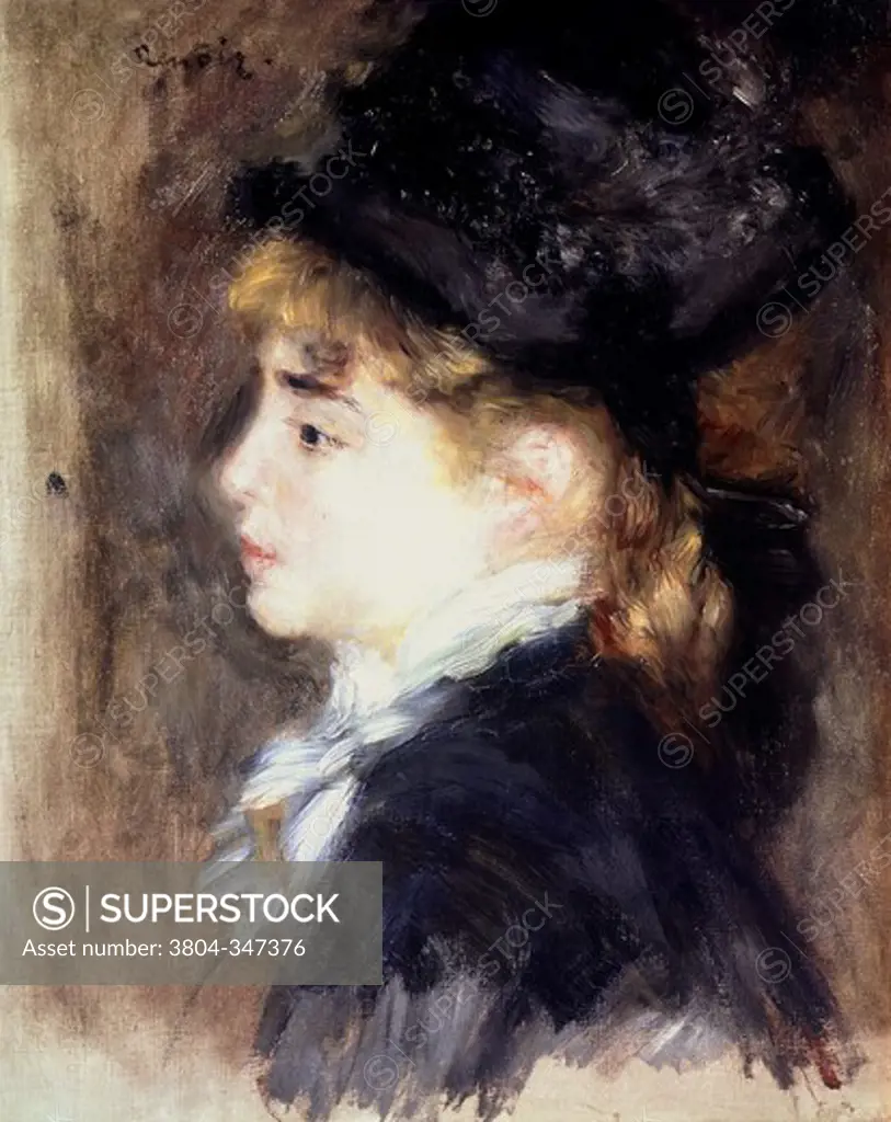 Margot  1879 Pierre Auguste Renoir (1841-1919 French) Oil on canvas Jeu de Paume, Louvre, Paris, France