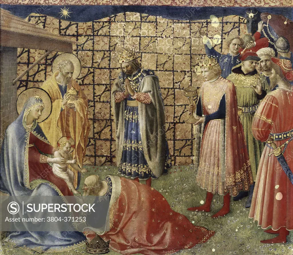 Adoration of the Magi  Fra Angelico ca.(1400-1455/Italian) 