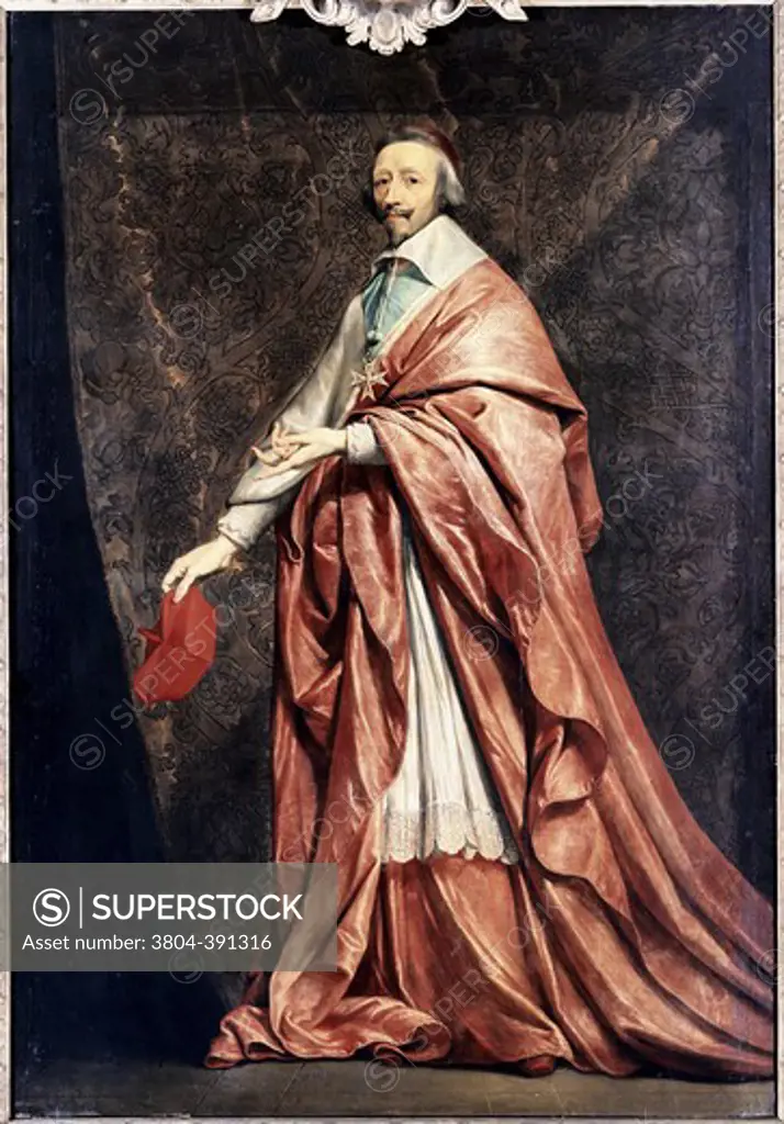 Cardinal Richelieu Philippe de Champaigne (1602-1674 French) Oil on canvas Musee du Louvre, Paris