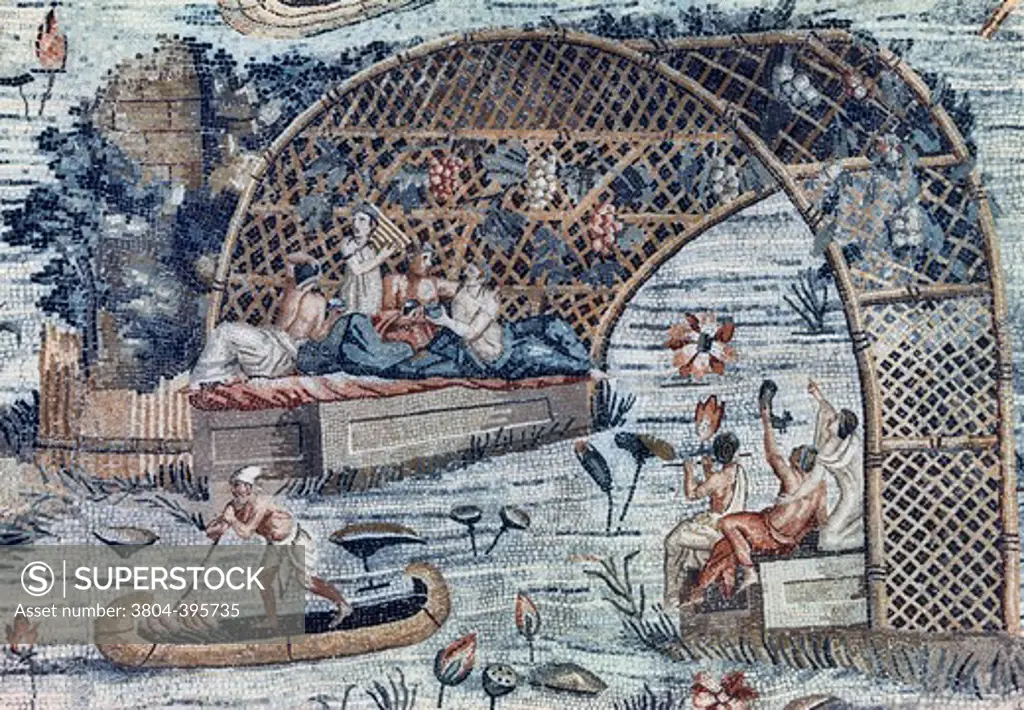 Nile River Scene Mosaic 