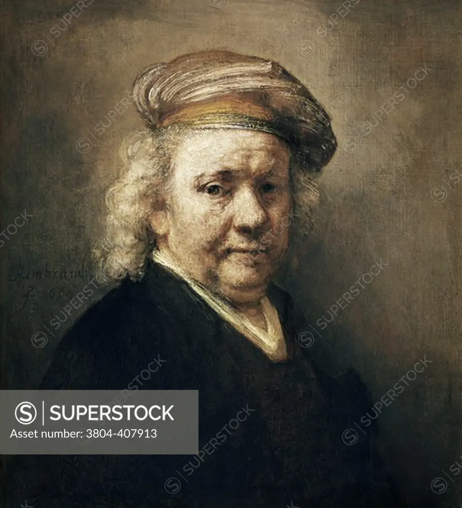 Self Portrait   1669 Rembrandt Harmensz van Rijn (1606-1669 Dutch) Oil on canvas Mauritshuis, The Hague, Netherlands 