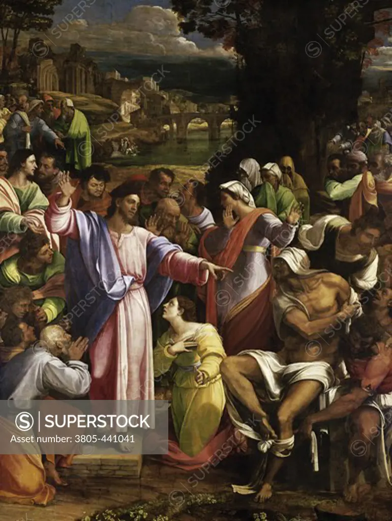 The Raising of Lazarus Sebastiano del Piombo (C. 1485-1547/Venetian) National Gallery, London 
