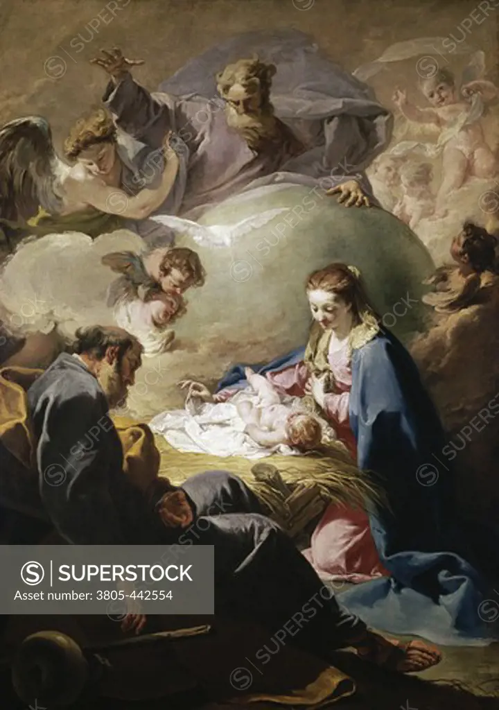 Nativity ca. 1740 Giovanni Battista Pittoni (1687-1767 Italian)  Oil on canvas National Gallery, London, England
