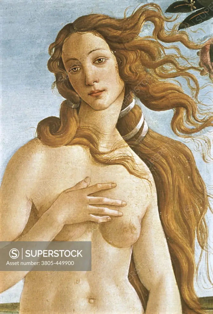 The Birth of Venus (Detail) ca.1485 Sandro Botticelli (1444-1510/Italian) Tempera on canvas Galleria degli Uffizi, Florence