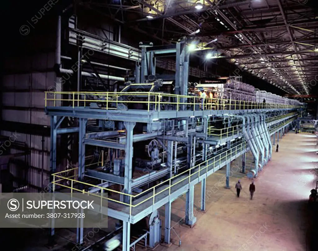 Interior of a steel factory