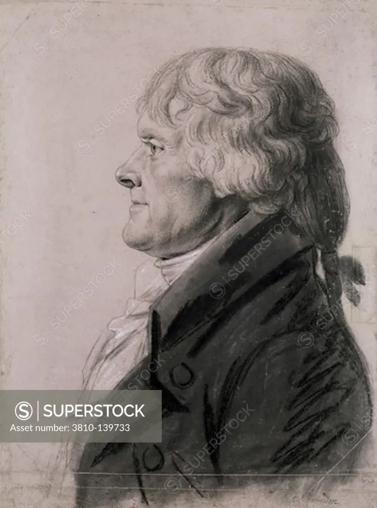 Thomas Jefferson Charles Balthazar Julien Fevret de Saint-Memin American History 