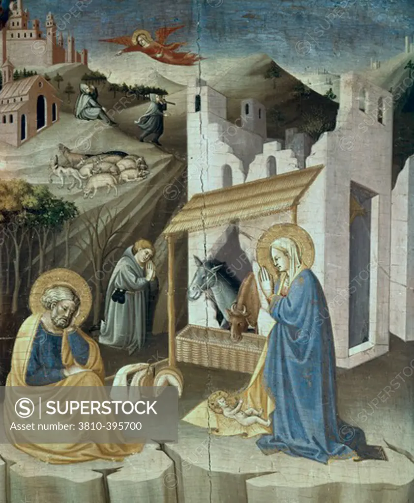 Nativity Mariotto di Cristofano (1393-1457 Italian) Galleria Dell' Accademia, Florence, Italy 
