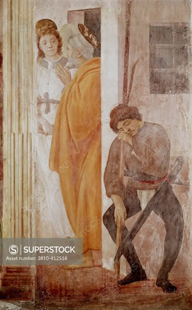 St. Peter 1425-28 Masaccio (1401-1428 Italian) Fresco Cappella Brancacci, Santa Maria del Carmine, Florence, Italy