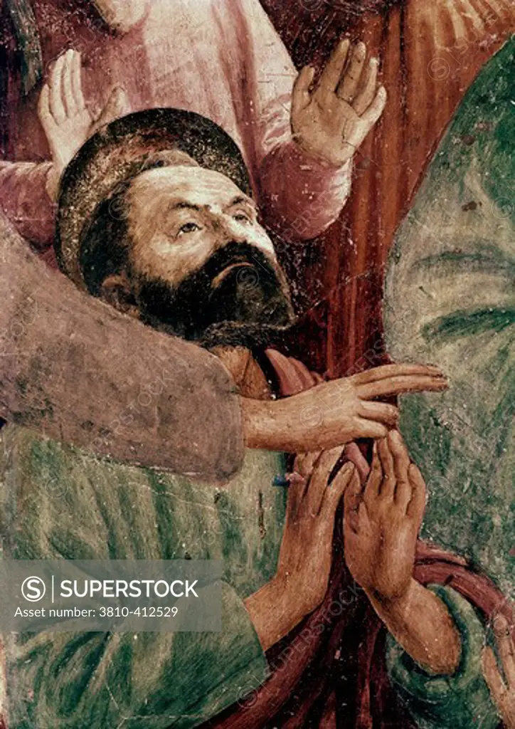 St. Peter Resurrects The Child Of Theophilus - Detail #4 (From The Life Of St. Peter Cycle) 1425-28 Masaccio (1401-1428 Italian) Fresco Cappella Brancacci, Santa Maria del Carmine, Florence, Italy