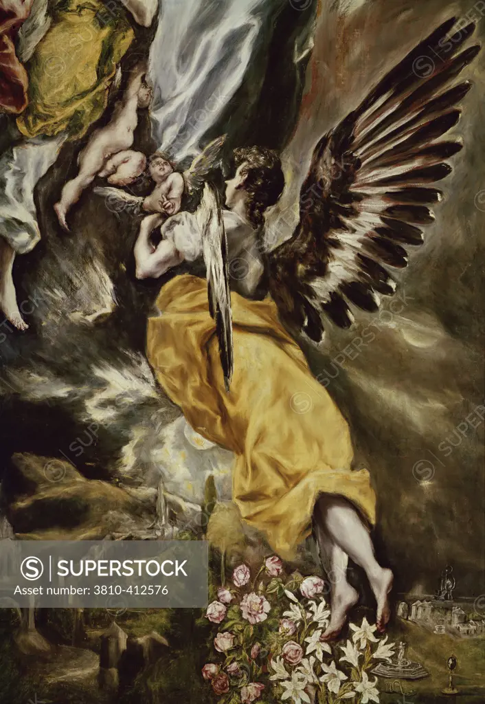Assumption of the Virgin  (Detail)  El Greco (1541-1614/Greek) Iglesia Santa Cruz, Toledo