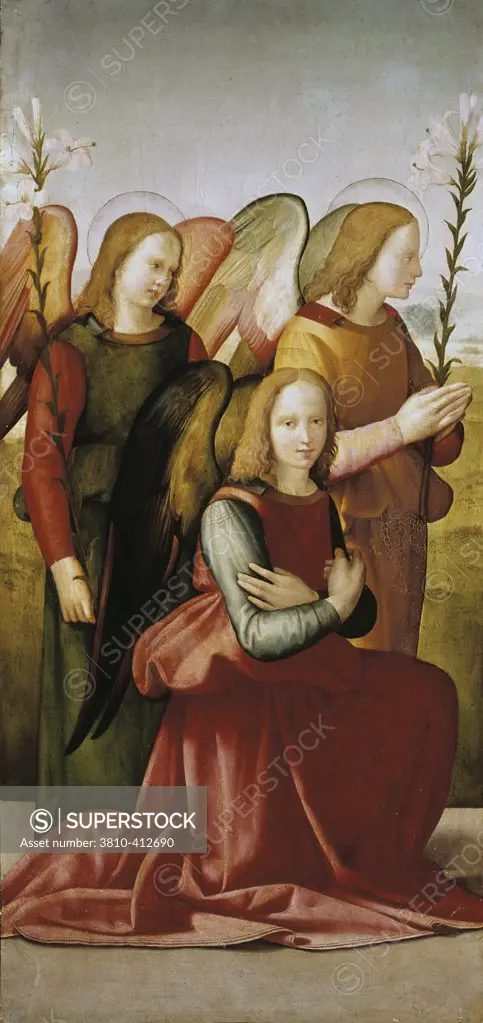 Angels of the Annunciation Francesco Granacci (1477-1543/Italian) Oil on wood  Galleria dell'Accademia, Florence 