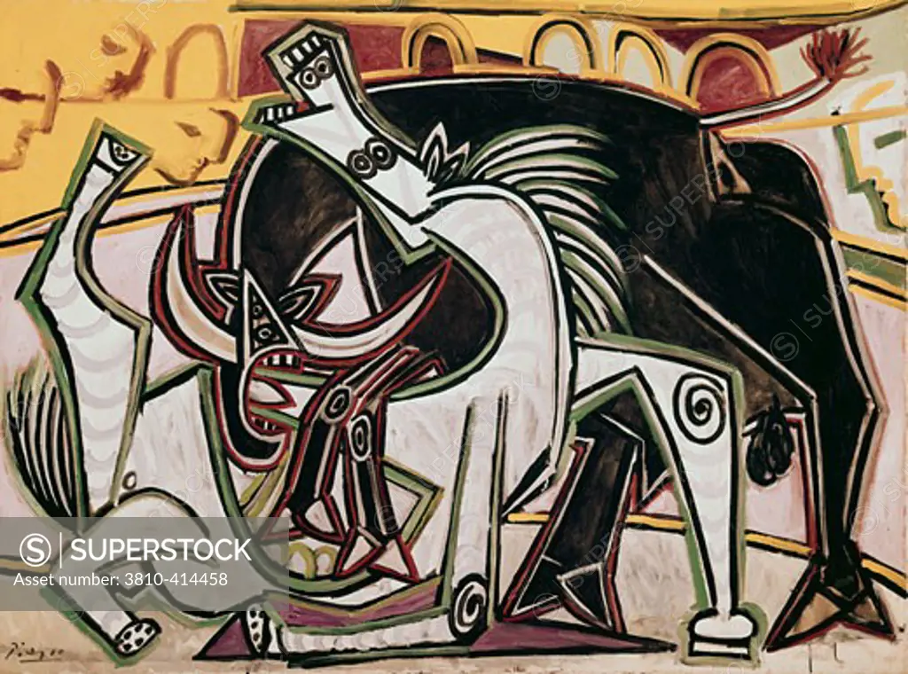 Bullfight by Pablo Picasso, 1934, 1881-1973, Private Collection