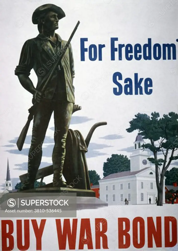 World War II - For Freedom's Sake, Buy War Bonds, Poster
