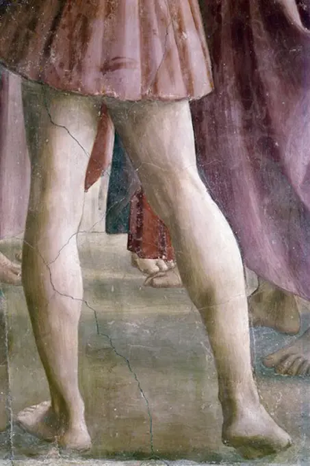 The Tribute Money, from The Life Of St. Peter cycle, by Masaccio, fresco, 1425-1428