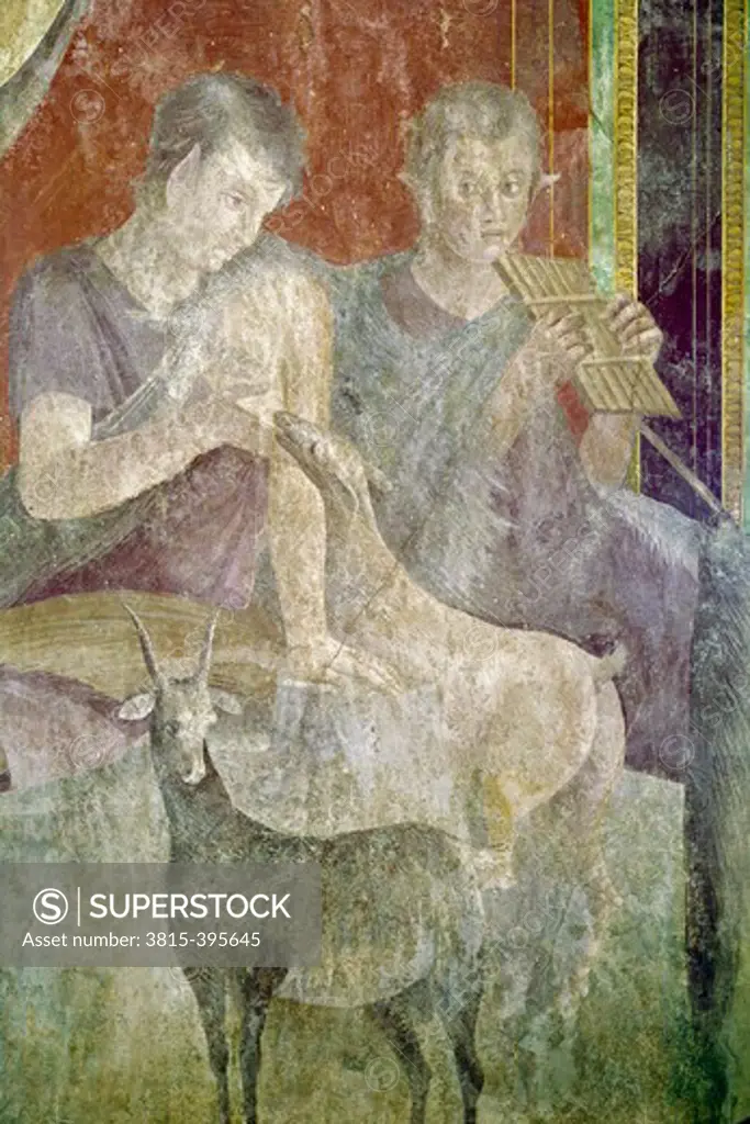Roman fresco, Circa.60-50 BC, Italy, Pompeii, Villa of the Mysteries