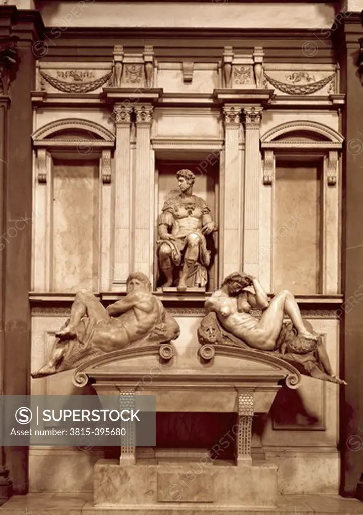 The Day & Night Michelangelo Buonarroti (1475-1564 Italian) Medici Chapel, Florence, Italy 