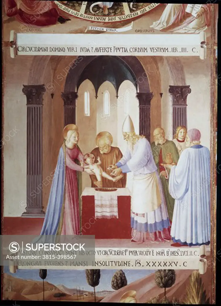 Circumcision 1438-1445 Fra Angelico (ca.1395-1455 Italian) Fresco Museo di San Marco, Florence, Italy