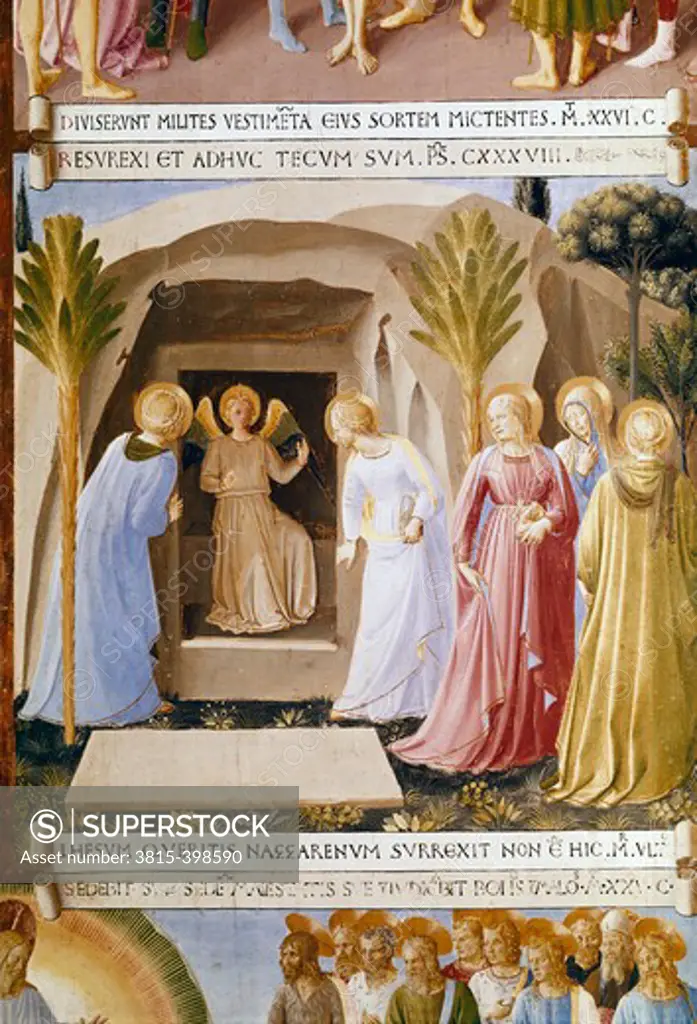 Women at Sepulchre by Fra Angelico, 1387-1455, Italy, Florence, Museo di San Marco