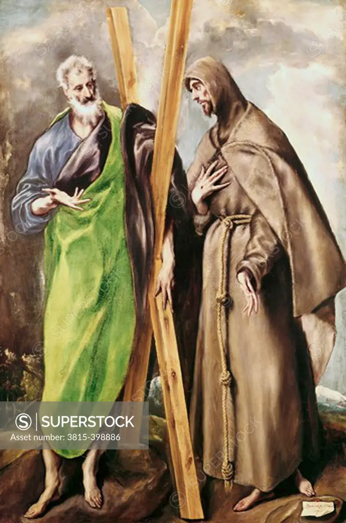 St. Andrew & St. Francis 1590/1600 El Greco (1541-1614 Greek) Oil On Canvas Museo del Prado, Madrid, Spain