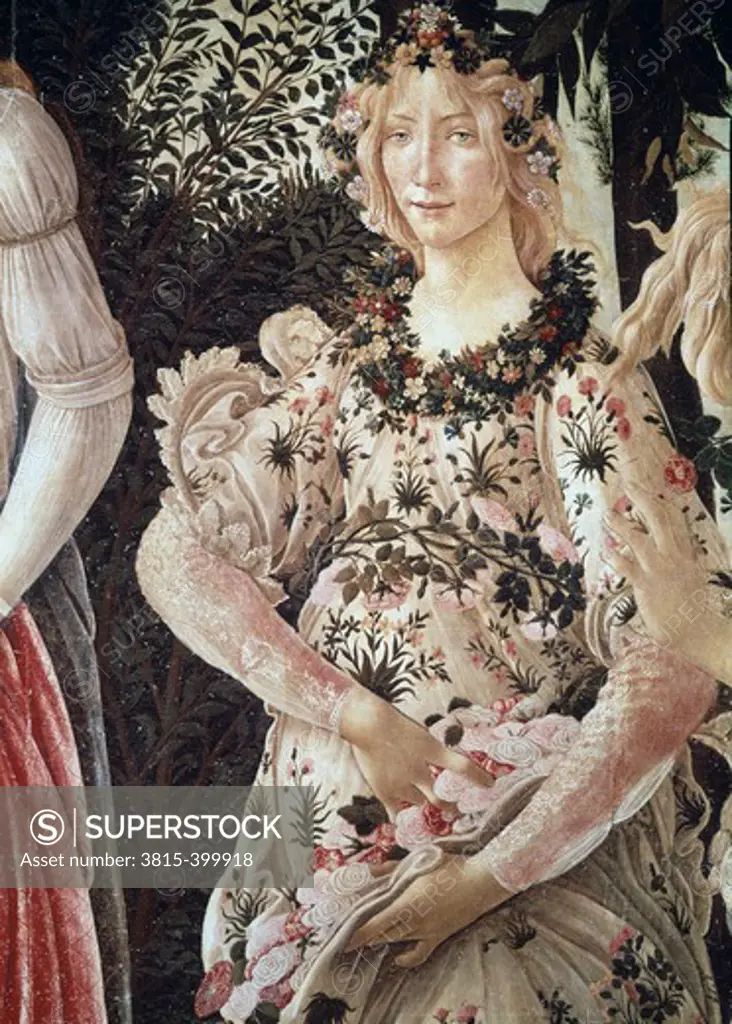 La Primavera (Detail) Ca. 1481 Sandro Botticelli (1444-1510 Italian) Tempera On Wood Galleria degli Uffizi, Florence, Italy