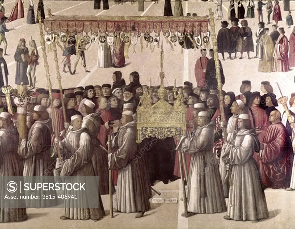 Procession of the Relic of the True Cross Gentile Bellini (1429-1507 Italian) 