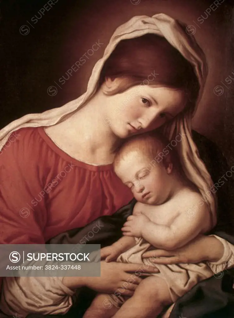 Madonna & Child  Sassoferrato (1609-1685 Italian) 