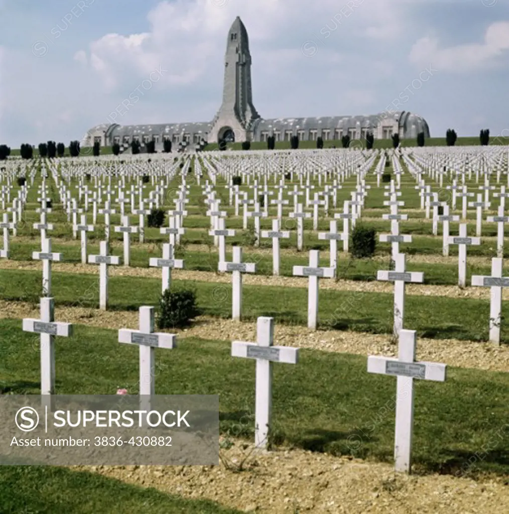 World War I Cemetery  Douaumont  Verdun  France
